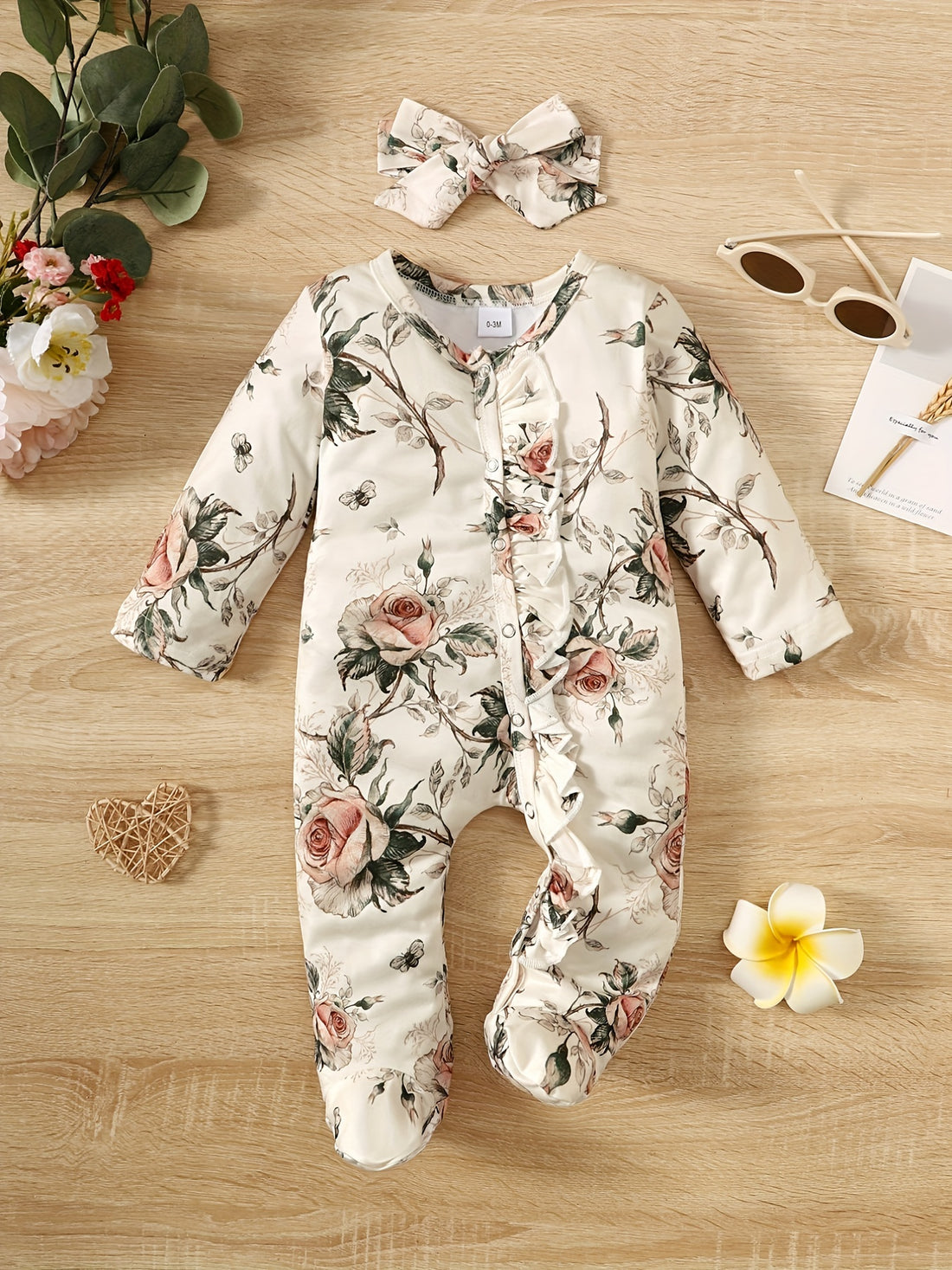 Infant And Young Children'S Casual One-Piece Crawling Clothes for Baby Girls with Covered Feet. There Are Many Patterns And 10 Colors to Choose From, for Outdoor