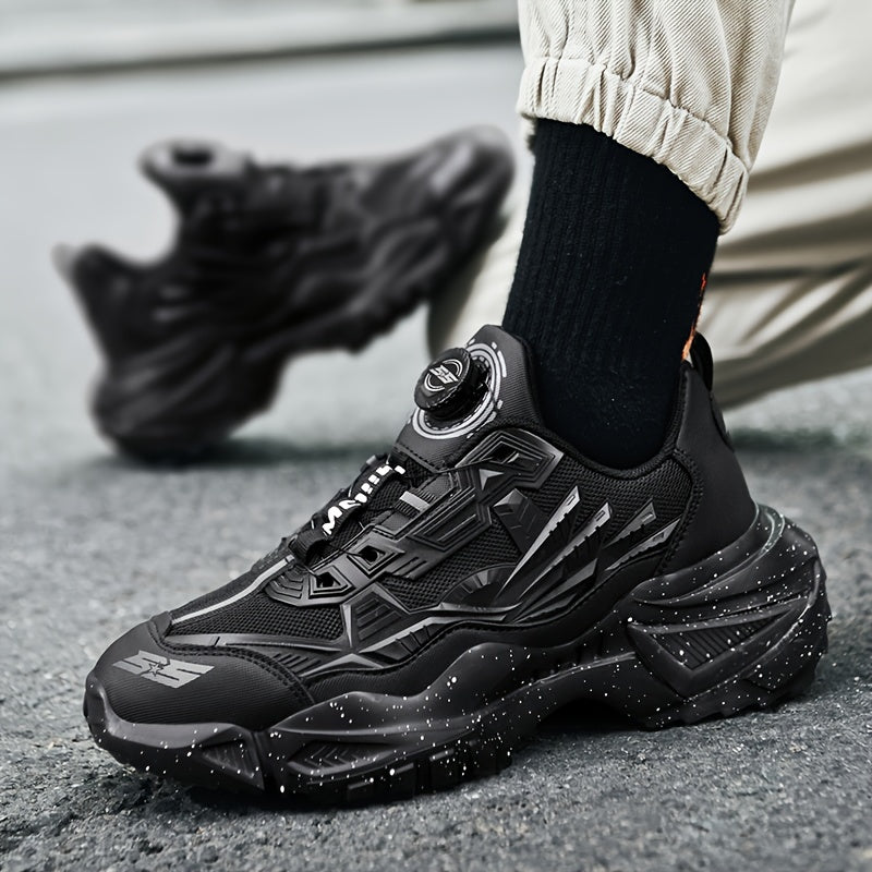 Men's Breathable Lace Up Sneakers - TPU Sole Anti-skid Walking Shoes - For Men - Suitable for Sports & Casual Wear - Great Gift for Active Individuals