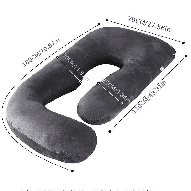 Pregnancy Pillows, J-Shape Full Body Pillow-Cooling Cover Dark Grey-Pregnancy Pillows For Sleeping Body Pillows For Adults, Maternity Pillow And Pregnancy Must Haves