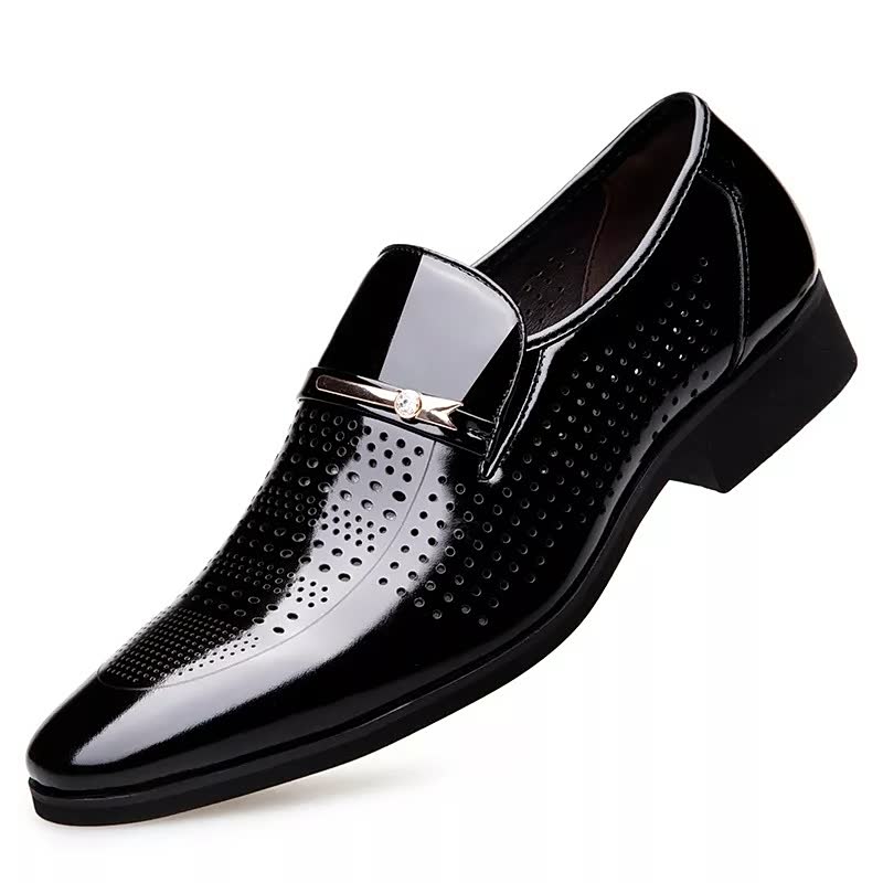 Superfine Fiber Pointed Toe Oxford Shoes - Classic Formal Slip-On Design, Solid Color, Breathable, Comfortable, Versatile - Ideal for Wedding, Business, Party, and Daily Wear