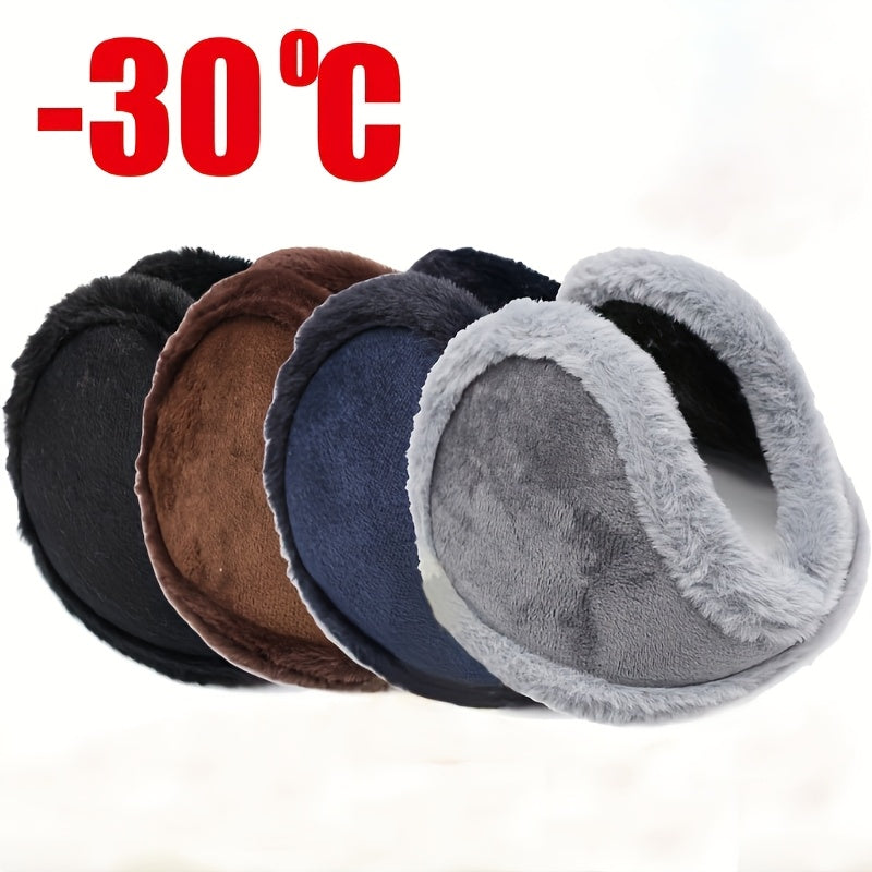 Warm Thicken Velvet Earmuffs Winter Outdoor Cycling Fleece Rabbit Fur Women Ear Cover Protector Plush Soft Ear Muffs Mask