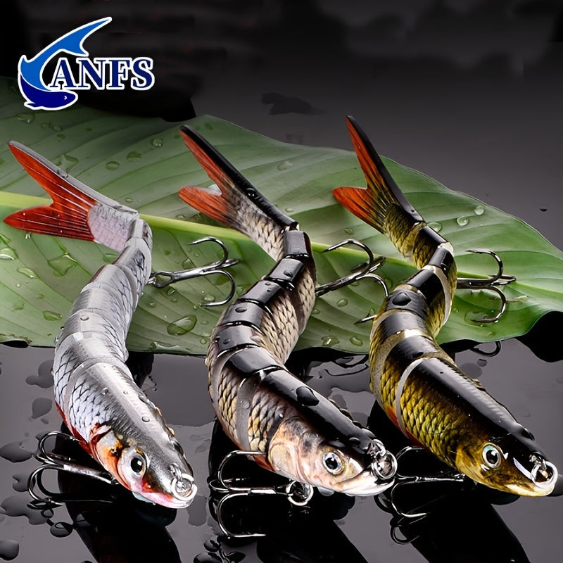[Bionic Fishing Lure] Multi Jointed Swimbait Crankbait - Slow Sinking Bionic Artificial Fishing Lure - 20g 0.7oz/13.5cm 5.31inch - Freshwater Saltwater Trout Bass Fishing Accessories