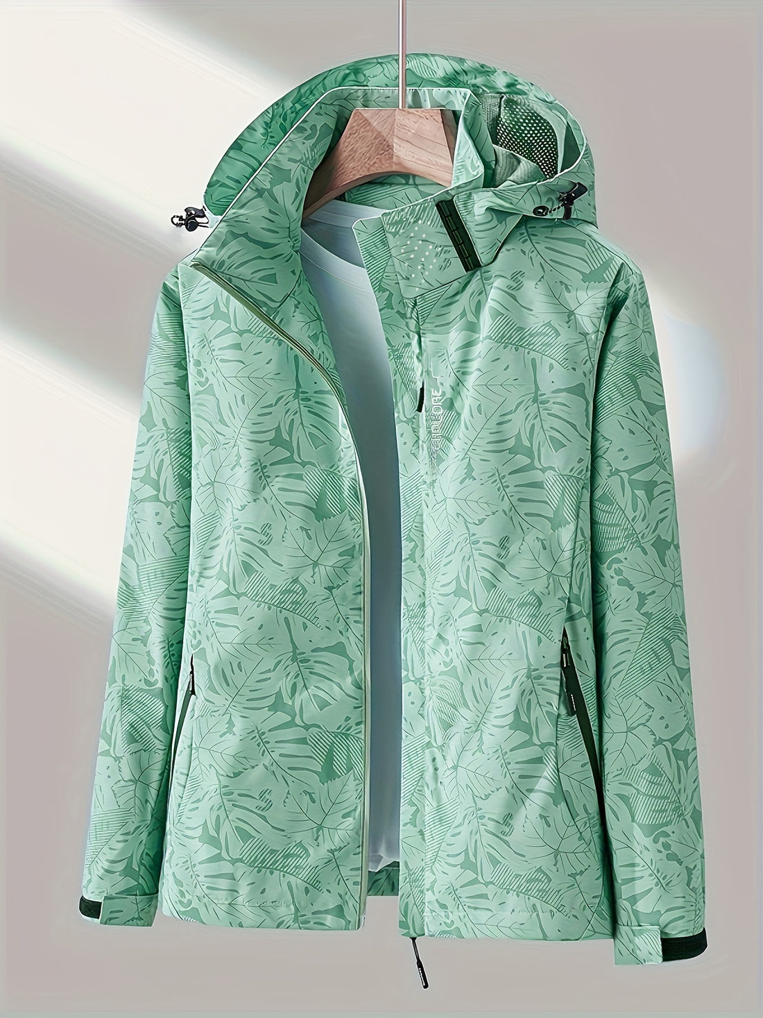 [Windproof Jacket for Women] Lightweight Windproof Jacket for Women | Full-Zip Front, Stand Collar, Non-Stretch Fabric - Bright Pink Outdoor Coat for Hiking, Camping, Travel (Spring/Fall/Summer) - Easy-Care Design, Durable Co