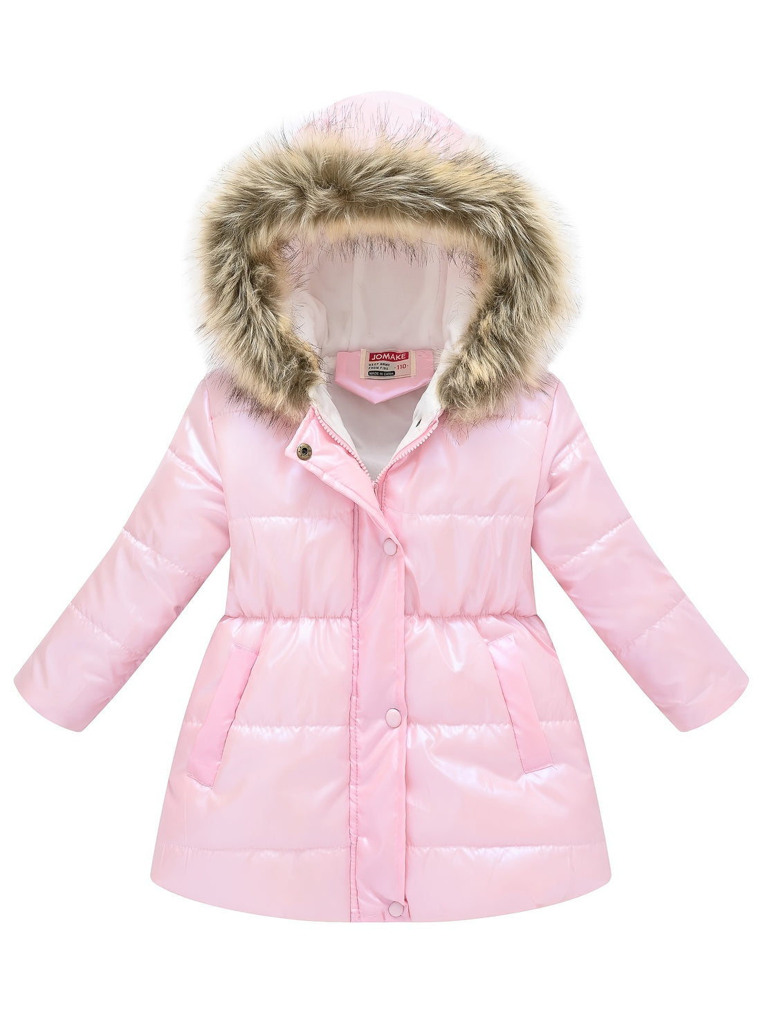 New Winter Thickened Hooded Jacket for Boys and Girls, Medium to Long Length