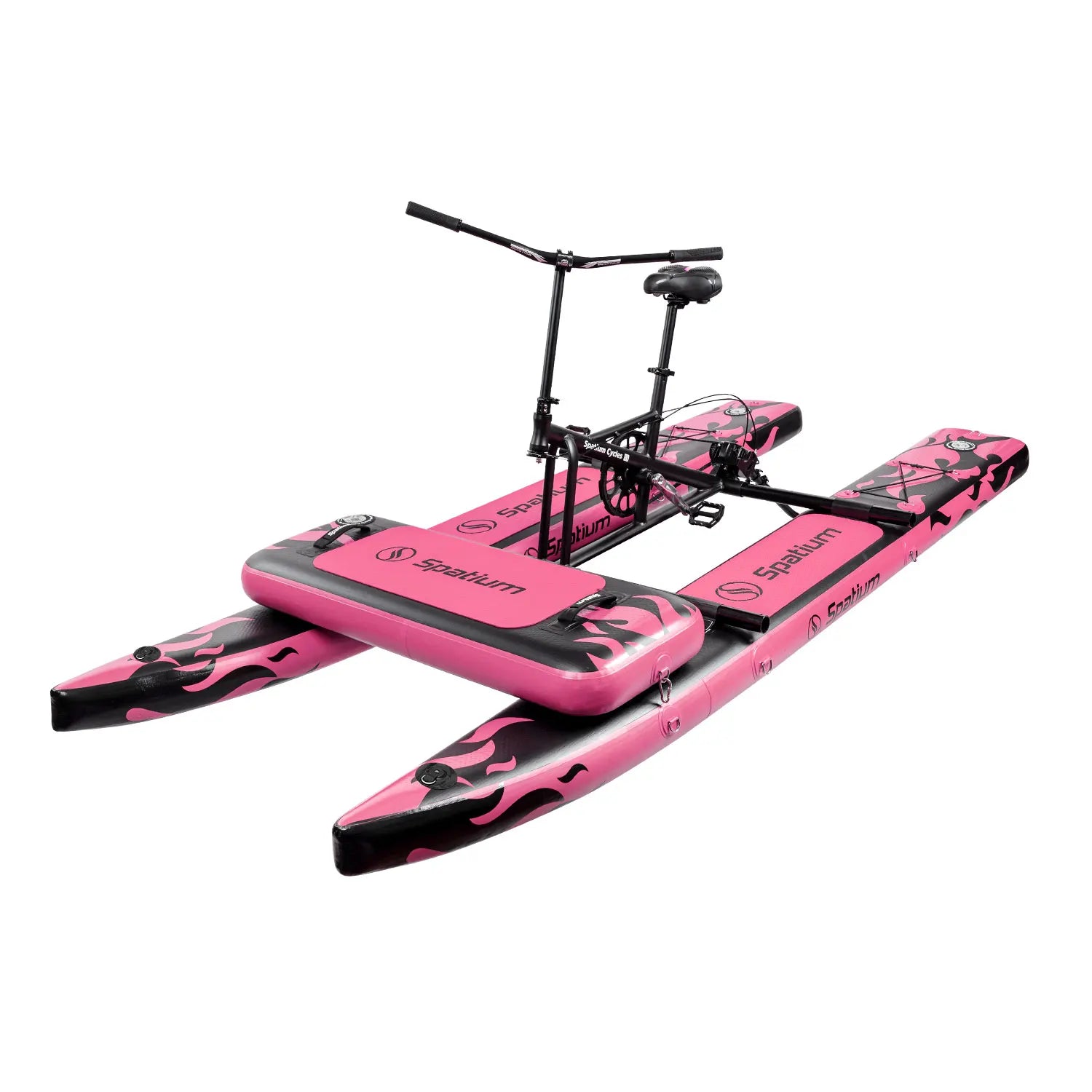 Spatium Inflatable Pedal Sea Portable PVC Water Bike Water Sports Bicycle Aqua Bike Water Bike Pedal Boat for Adult