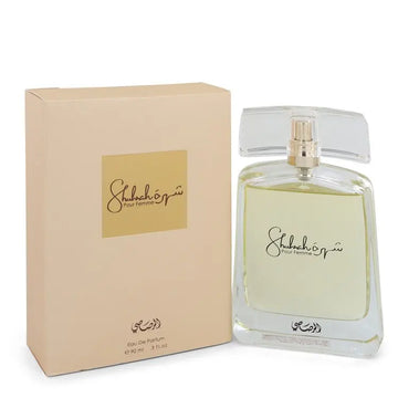 UD2 Rasasi Shuhrah by Rasasi 3 oz Eau De Parfum Spray Women's Daily Use Fragrance with Fruit Scent Elegant Bottle Shape"