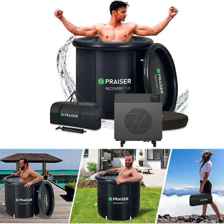 Ice Bath Bucket Round Cold Therapy Tubs Hot-Tub-Boat Bath Pillow for Bathtub