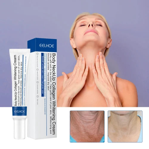 EELHOE Neck Collagen Whitening Cream Reduces Neck Lines Shape Swan Neck Lift Firming Skin Hydrating Neck Cream