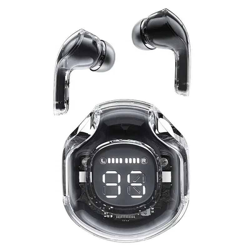Tws Ture Wireless Audifono Auriculare Air39 T8 air 39 Transparent Crystal T8 Tws Handsfree Earbud Earphone Headphone Transparent