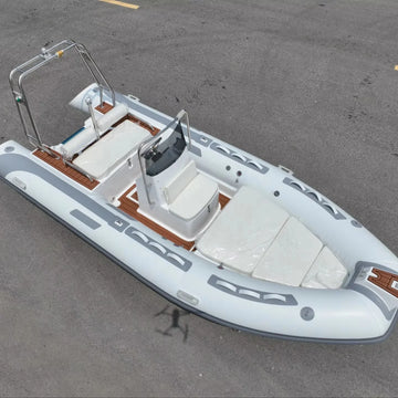 Season Is Starting CE Italy Rowing Boat with Fiberglass Hull Inflatable Rib Design for Sale