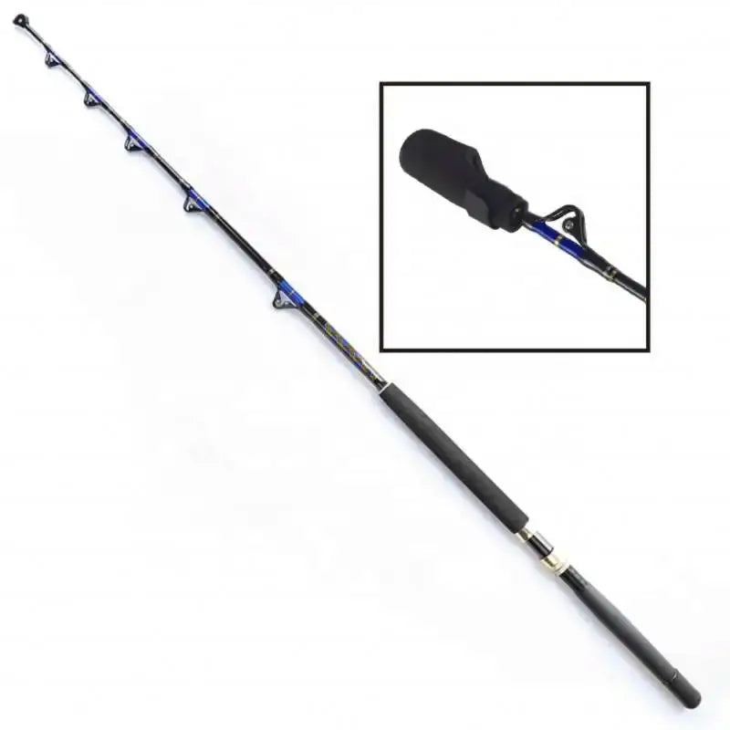 Boat Fishing Rods Heavy Duty Deep Sea Big Game Fishing Trolling Rod With 30Lb 50Lb 80Lb 100Lb 130Lb