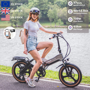 Bestselling Folding Mountain Bike  Aluminum/Steel Electric Bike for Adults with 750W Brushless High-Power Motor