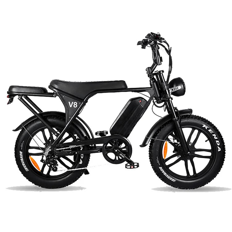 Original E-Bike Fatbike Electrische V8 750 Watt Fiets US EU Warehouse Ebike 48v 15ah Electric Fat Tire Bike