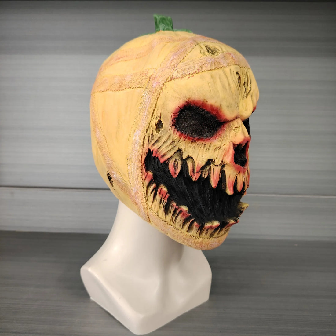 Halloween Decorations Horror Pumpkin Latex Full Head Ghost Mask Prop Cosplay Prank Evil Costume Performance Prop NPC Party Masks