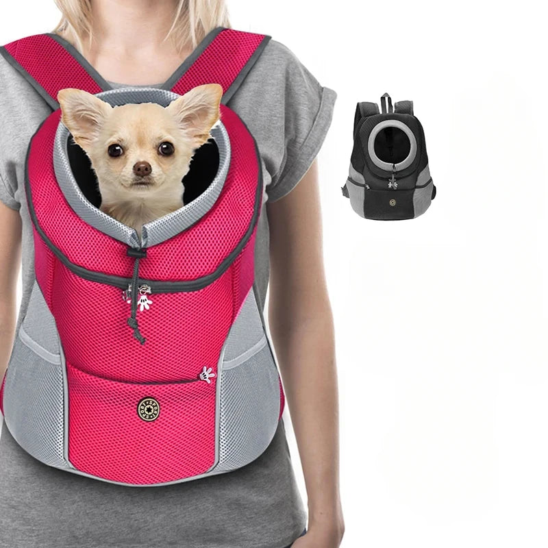 Portable Breathable Pet Backpack Travel Dog Cat Chest Bag Outdoor Pet Carrying Supplies