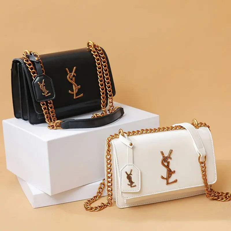 Luxury and premium new style crossbody bag, luxurious single-shoulder bag, classic chain bag, trendy brand PU handbag