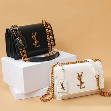 Luxury and premium new style crossbody bag, luxurious single-shoulder bag, classic chain bag, trendy brand PU handbag