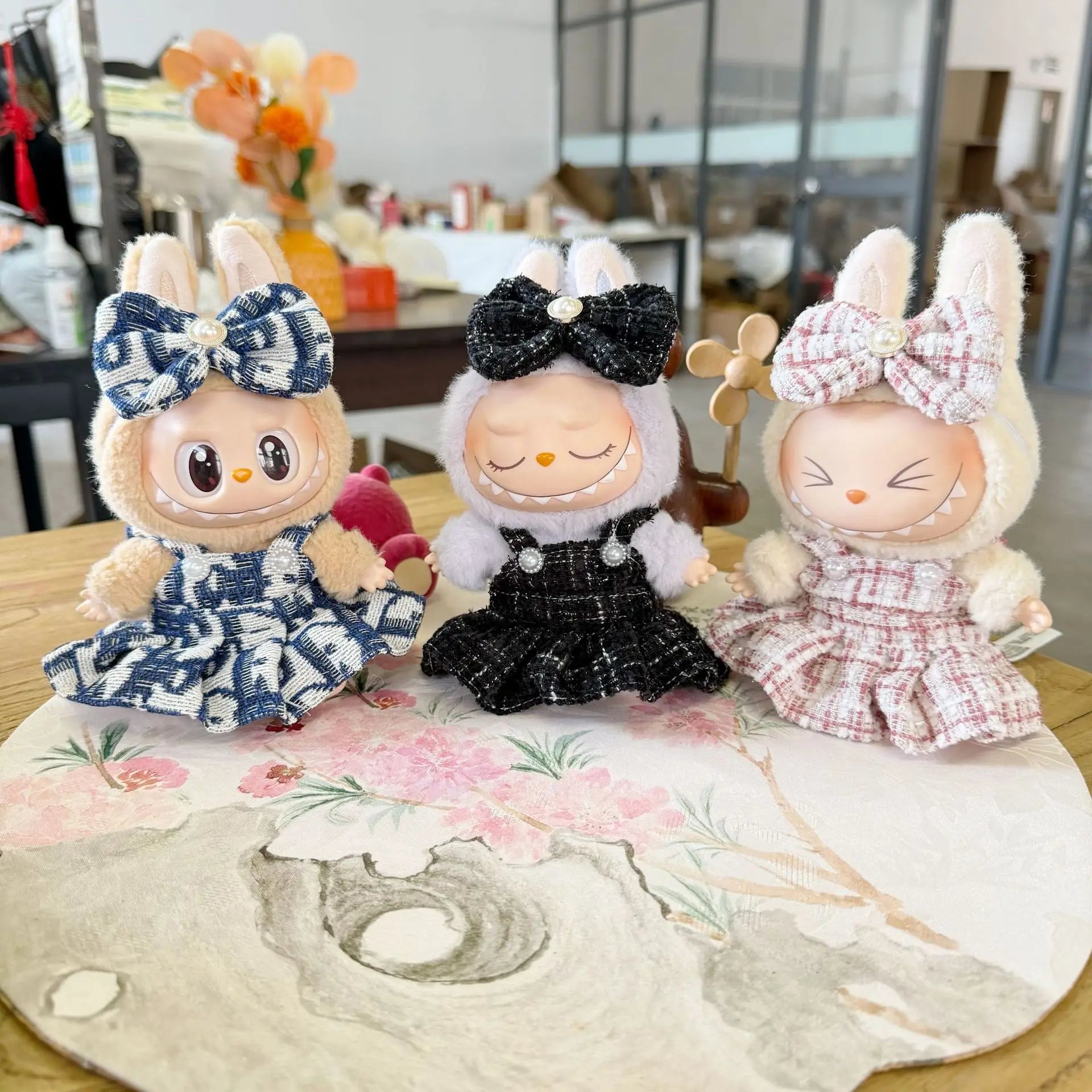 17cm Labubu Doll Clothes Outfit Accessories for Korea Kpop Exo Labubu Idol V1 V2 Skirt  Clothing Gift