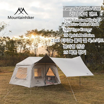 Mountainhiker Quick Open Inflatable Tent Outdoor Camping 2-5 Persons Anti-UV Shade Waterproof Family Awning Beach Tent Picnic