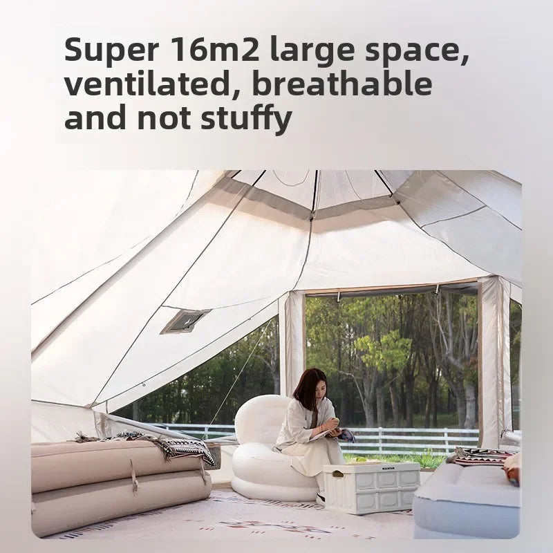 Outdoor Camping Aurora 16 Flat Fully Automatic Inflatable Tent Outdoor Winter Camping Overnight Thickened Portable Camping