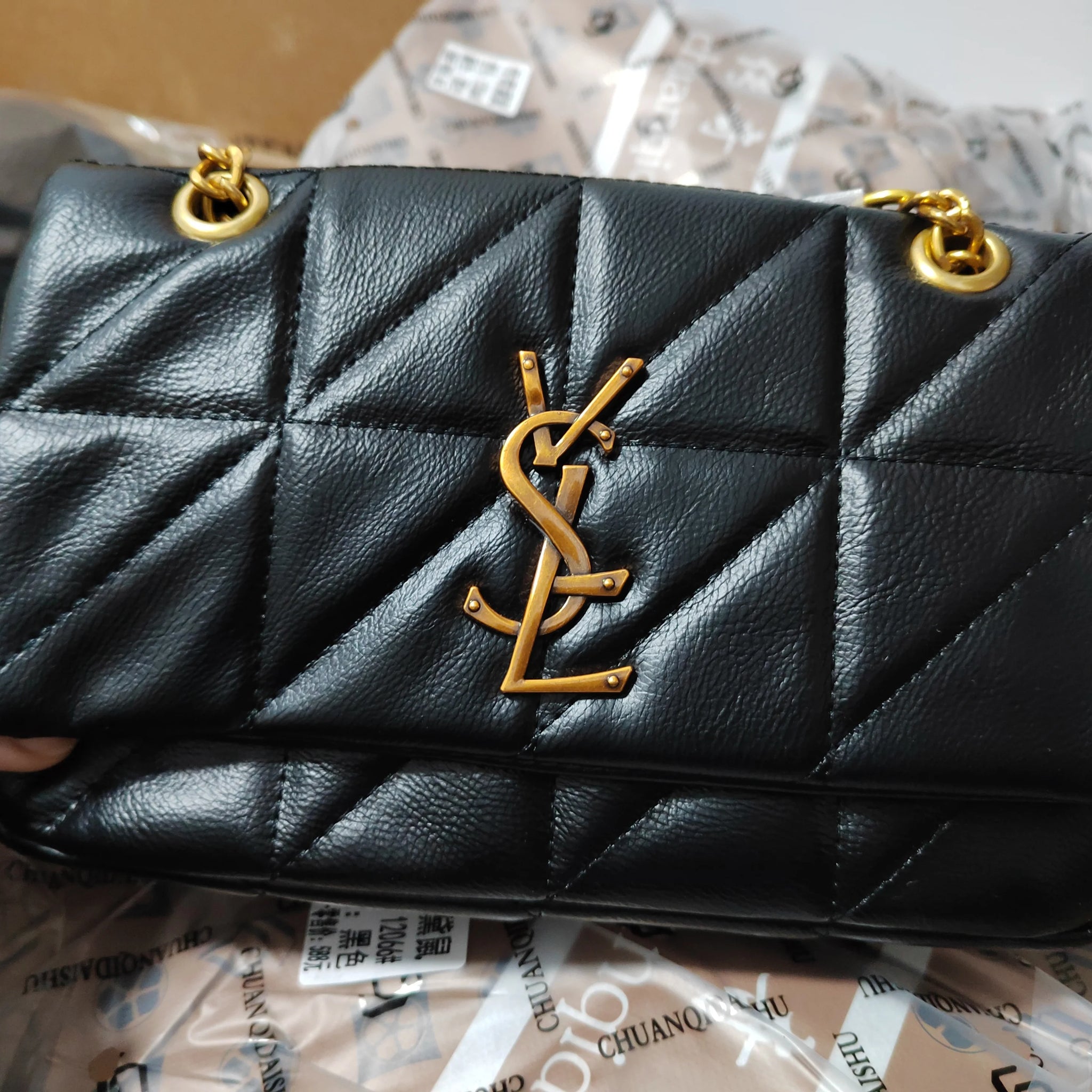 Luxury Fashion Brand lightweight Commuting Bag Tassel Square Bag PU Leather Women's Chain Handbag Girls Shoulder Messenger Bag