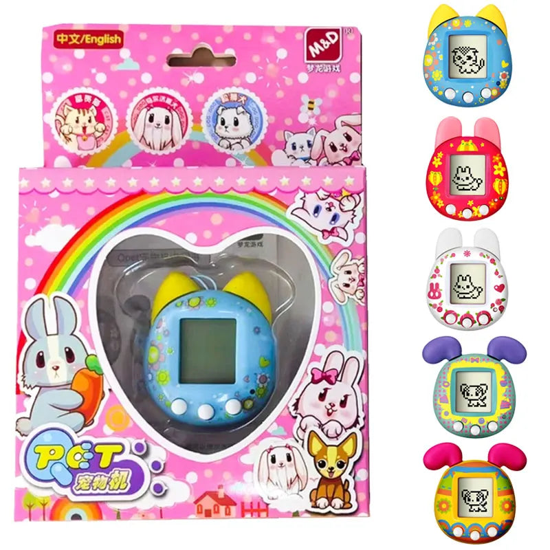 Kids Fun Virtual Electronic Pet Machine Toys Handheld Pets Raising Game Patience Training Educational Toys for Boys Girls Gifts