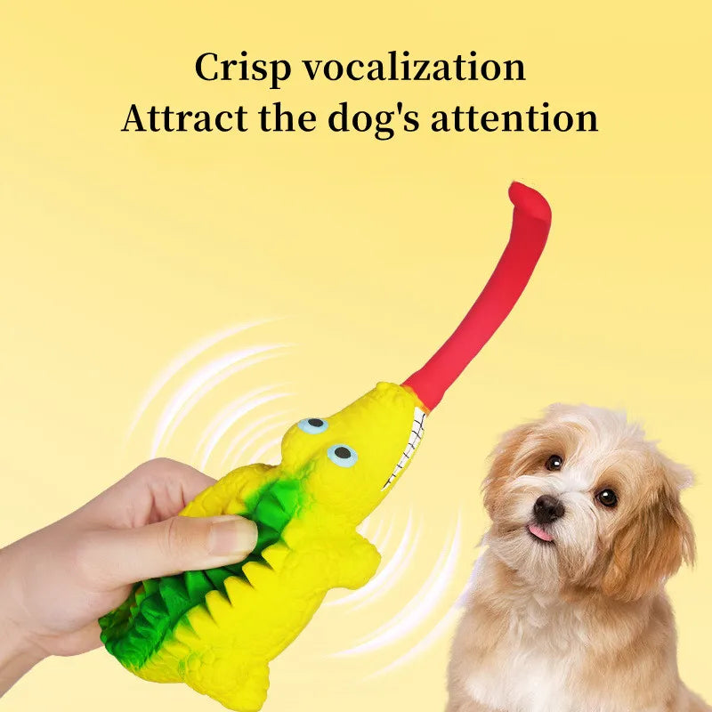 New dog toys latex tongue lizard Clean Teeth Puzzle crocodile vocal squeeze amusing relief stress relief pet Cats supplies Toys