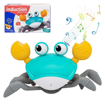Kids Induction Escape Crab Octopus Crawling Toy Baby Electronic Pets Musical Toys Toddler Moving Avoid Obstacles Toy  No Battery