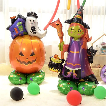 Halloween Balloons  Pumpkin Ghost Dead Tree Witch Mummy Bat Spider Balloon Halloween Party Spooky Decor Supplies