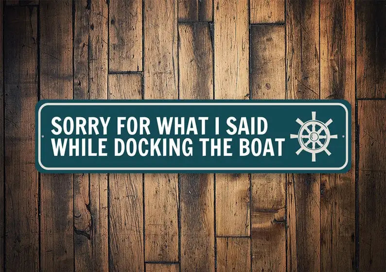Funny Dock Sign, Boat Dock Sign, Dads Boat Decor, Boating Humor, Boating Sign, Pontoon Signs, Boat House Sign, Lake Life
