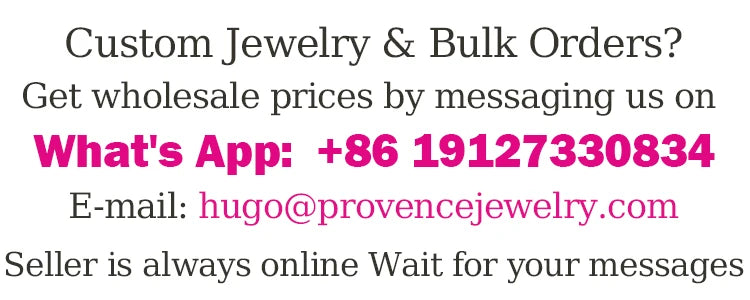 Provence 18K/14K/10K/Silver/PT950 Jewelry For Women Men Diamonds for Jewelry Making DIY Gift Personalized Custom