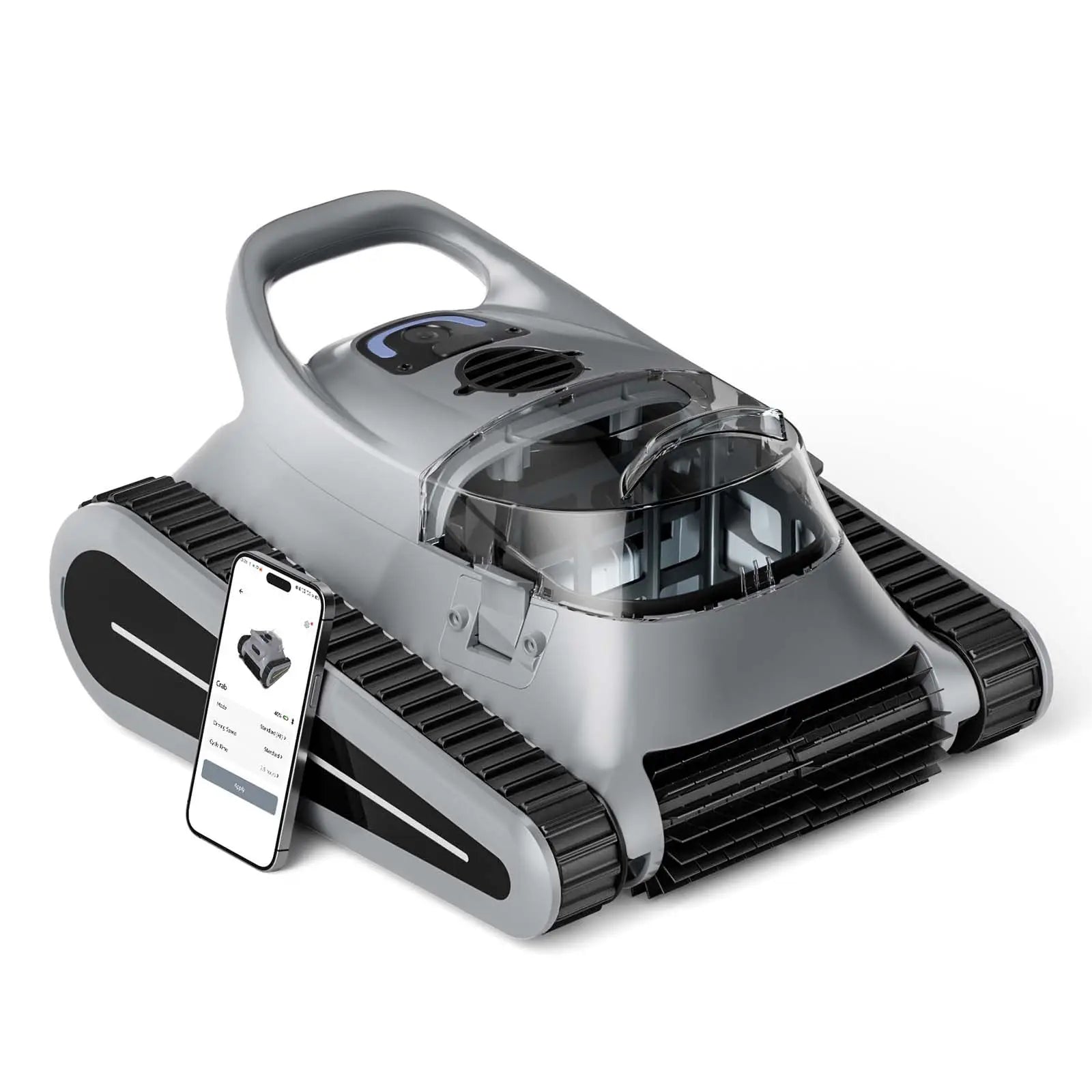 (2025 New) Seauto Crab Pro Cordless Robotic Cleaner, for Inground Pools up to 2000 Sq.ft, all and Waterline Cleaning Vacuum
