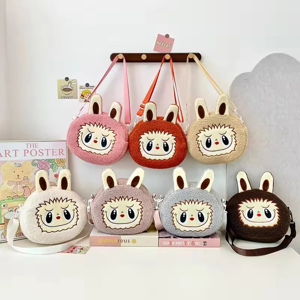 Cute Single Shoulder Bag Cartoon Anime Lovely Style Large Capacity Handbag Funny Crossbody Bag Travel Hiking Girl Gifts