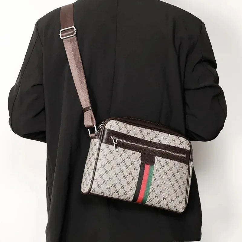 Luxury Crossbody Bag Men Fashion Letter Printed Men's Crossbody Bags Brand Design Shoulder Messenger Bag Male Sling Satchels