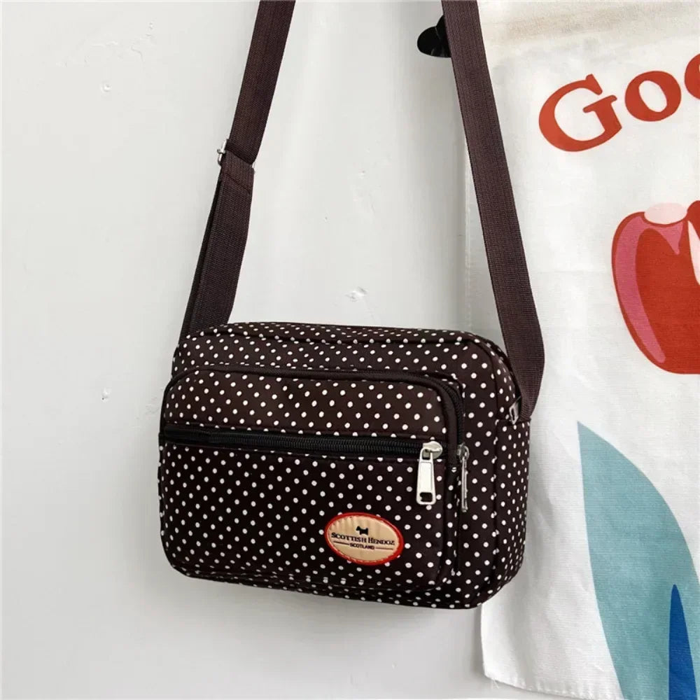 Shoulder Messenger Bag Casual Satchel Fashion Street Bag Solid Color Lightweight Durable Crossbody Bag for Women Men