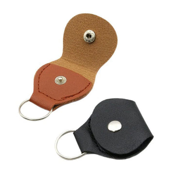 1PC Guitar Pick Bag PU Leather High Quality Pick Storage Black Brown 2 Colors Available Picks Holder Bags Guitar Accessories ZYF