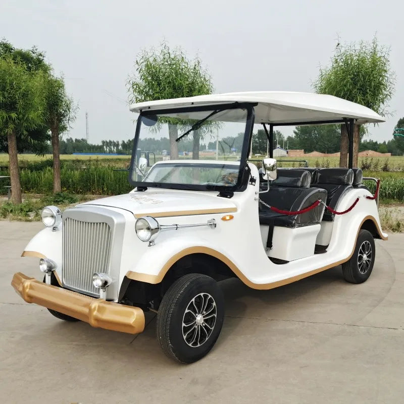 Classical Electrified 4000w New Sightseeing Classic Vintage Electric 14 Seat Sightseeing Bus Car Retro Cars for Sale Price