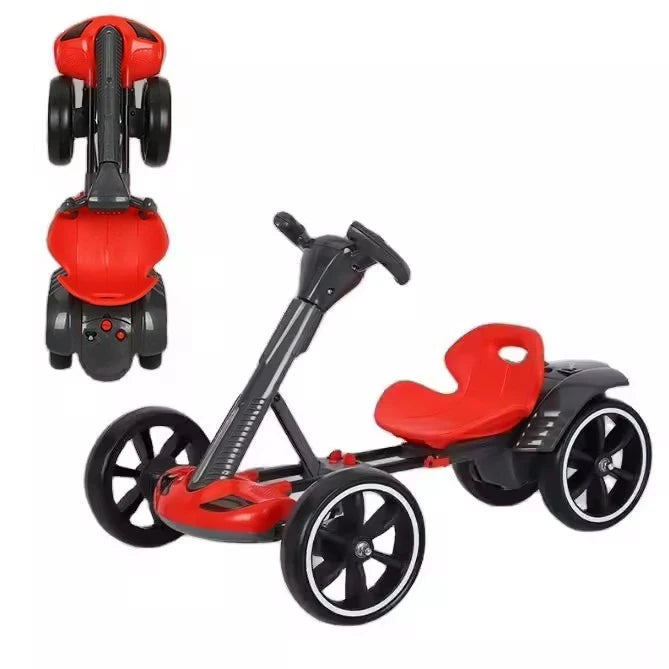 Children's Kart Electric Four-wheeler Can Be Folded with a Key Early Education