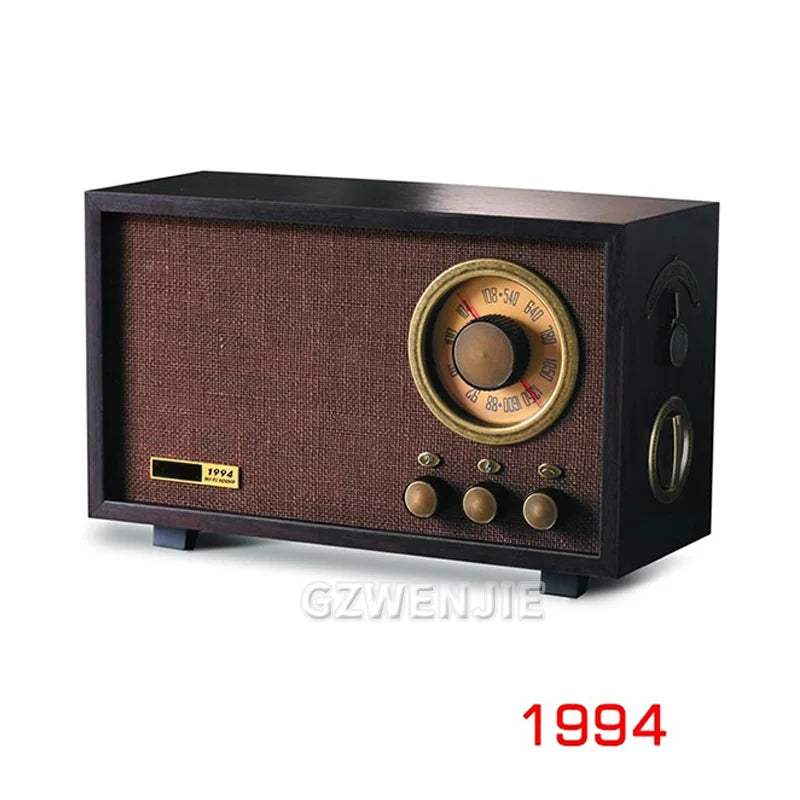 Retro Fm Radio  Home Phonograph Creative Portable Radio Receiver High Fidelity Small Speaker for Outdoor Travel Camping