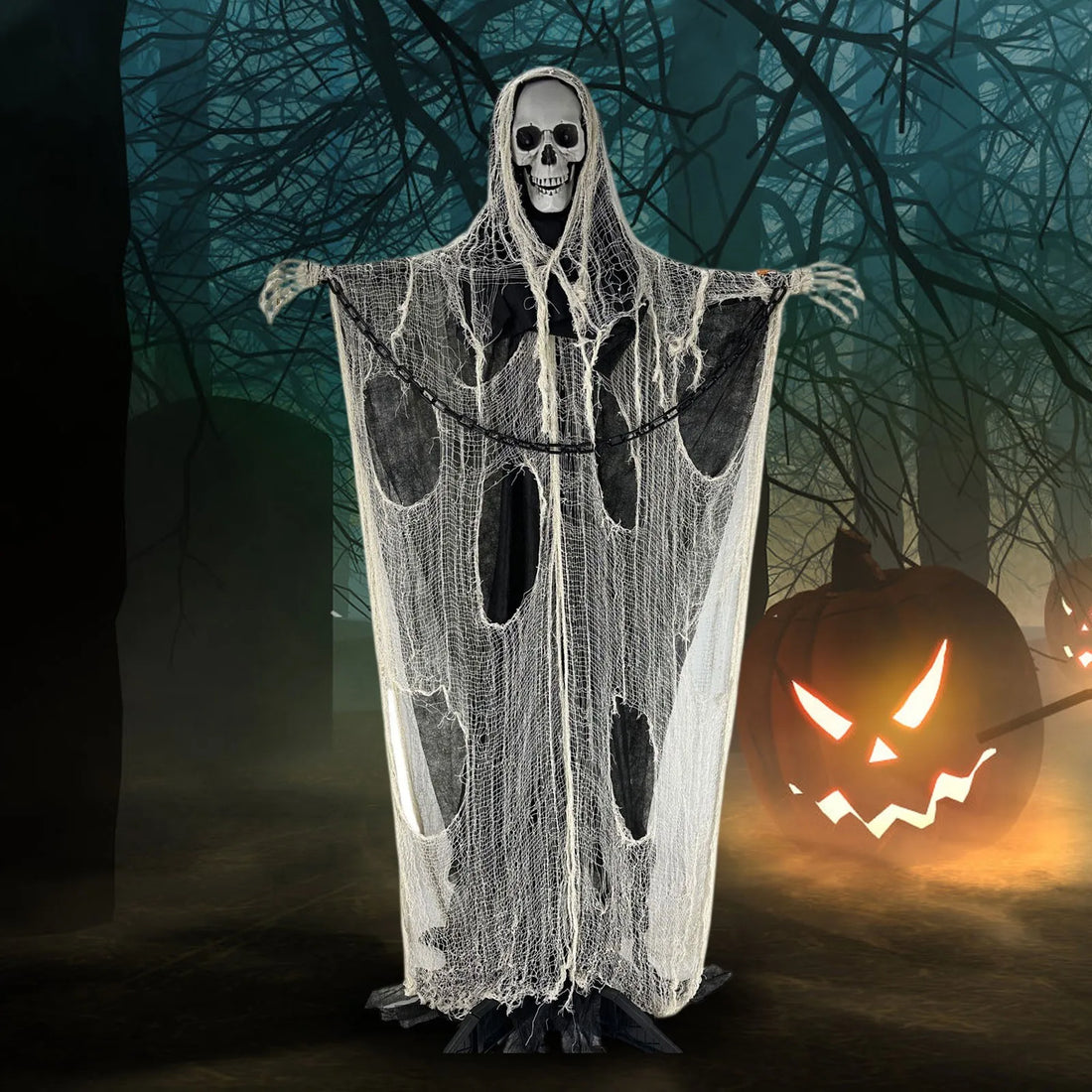 Halloween Horror Ornaments, Outdoor And Indoor Horror Ornaments Decor, Battery-powered Props, Haunted House Yard Decor, Gift