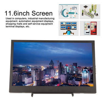 11.6inch Portable Monitor High Resolution 1920x1080  16:9 Low Power Consumption HD Monitor for Computer  Screen HD Monitor