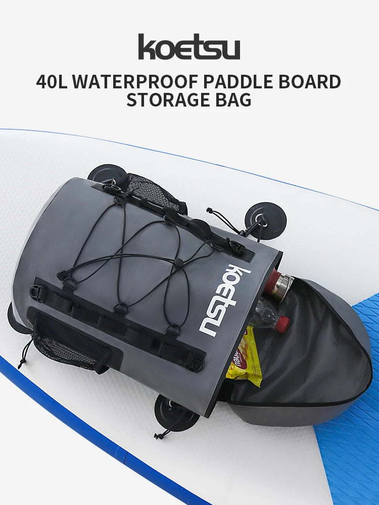 KOETSU 40L Waterproof  Paddle Board Storage Bag Design for SUP and Surfboard - Ideal for Secure and Convenient Gear Storage