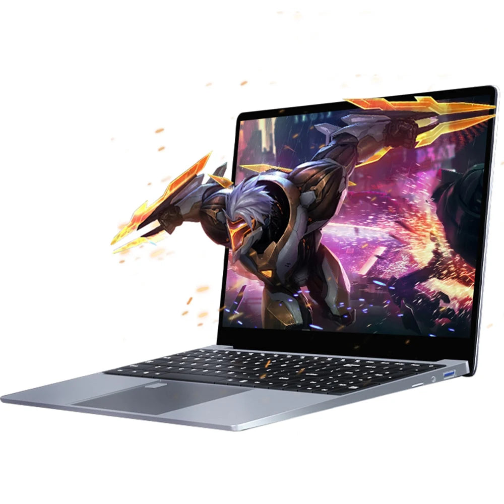15.6 Inch Gaming Laptop AMD R7 4700U Backlit Keyboard Windows11 32GB DDR4 2TB Fingerprint Unlock Office Notebook Computer