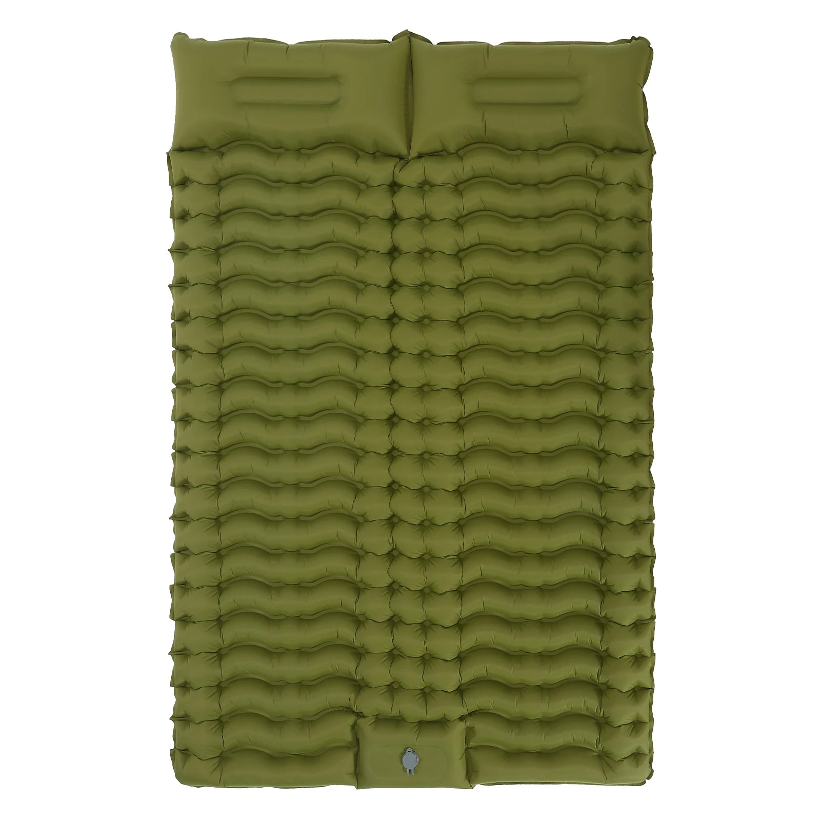 Camping Sleeping Pad 4" Thick for 2 People 3D Corrugated Beach Moisture-proof Pad Inflatable Sleeping Mat for Hiking  Tent