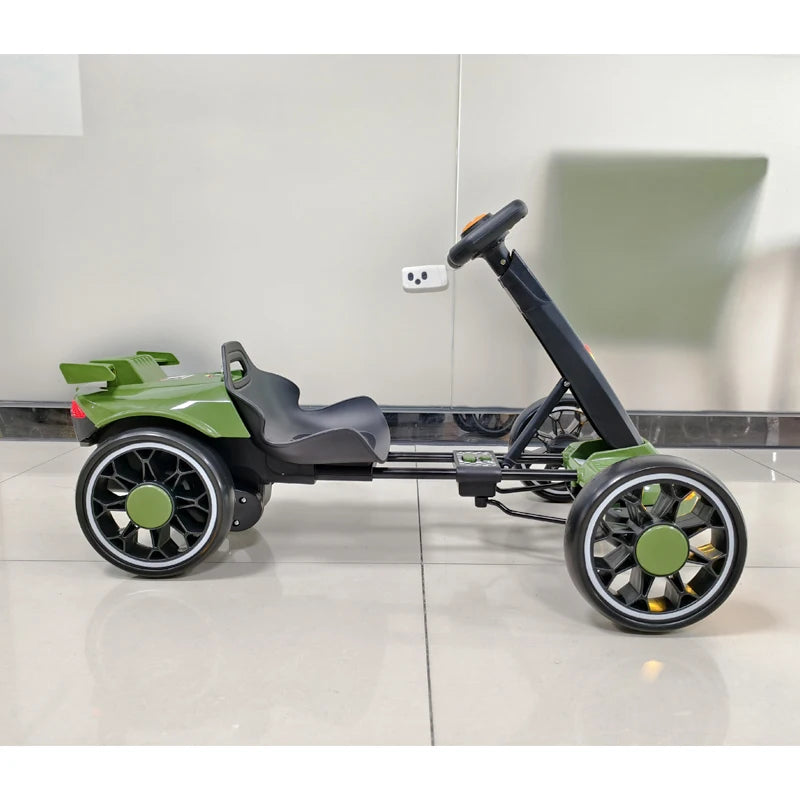 4 Wheels Smart Mini Go Kart Vehicle With Remote Control, Smart Music, Colorful Lights Function 2025 Fashion New Toy Car Foldable