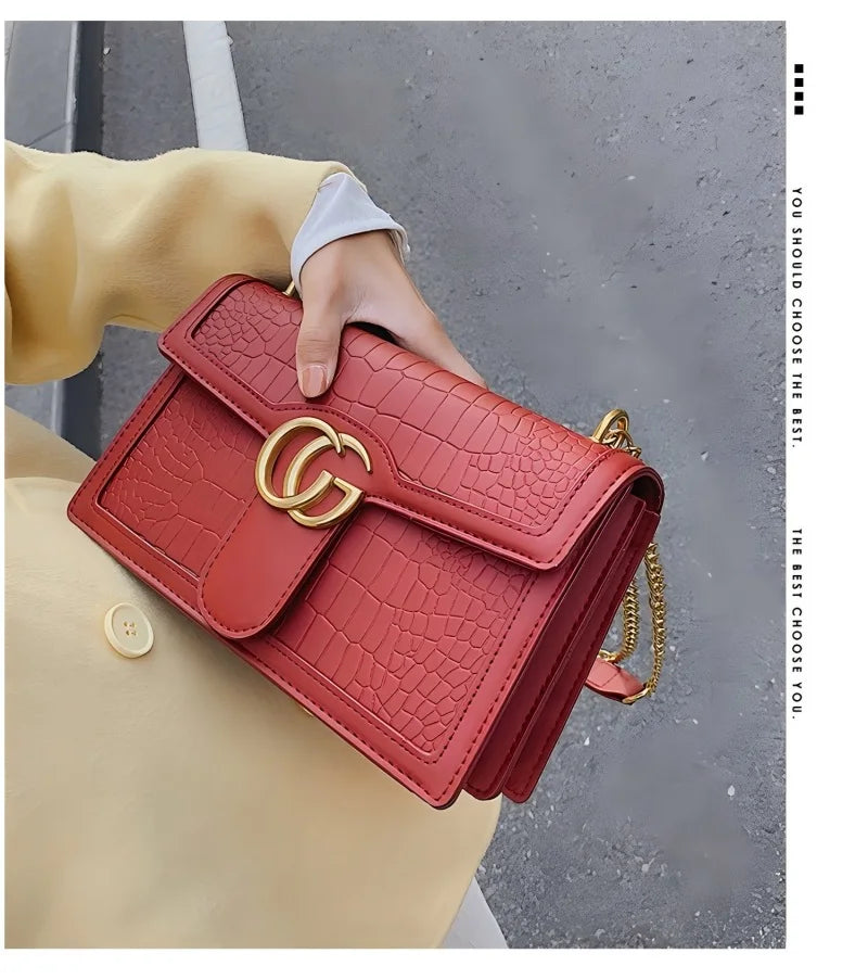 2025 Designer's New Style Bag - Trendy Fashion Trend Embossed Chain Bag - Versatile Shoulder Bag - Underarm Women's Bag