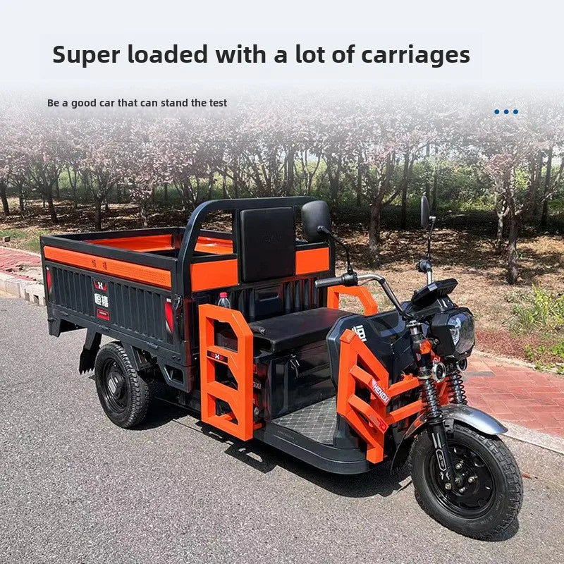 Electric Tricycle, Heavy-duty Dry Cargo Transportation, Agricultural Household Battery Car, High Power, Fast Charging Convenient