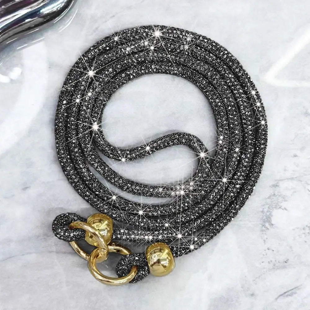 Luxury Crystal Rhinestone Phone Lanyard Bright Bling Bling Phone Anti-lost Rope Shoulder Strap Phone Accessories