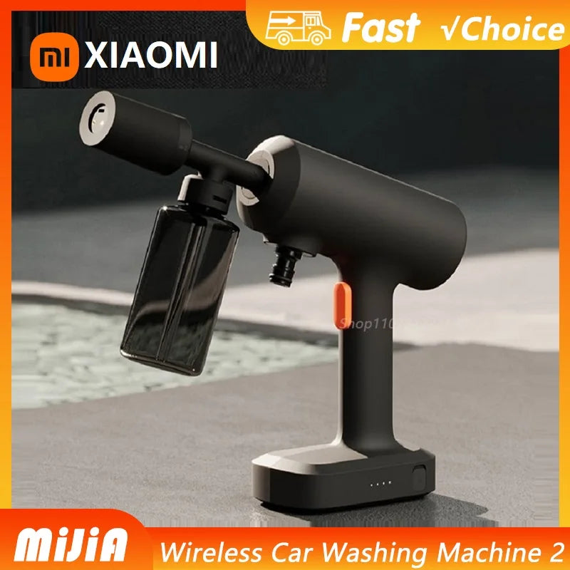 Original New Xiaomi Mijia Wireless Car Washer 2 160L/h Large Water Volum Efficient Flushing High Pressure Wireless cleaning