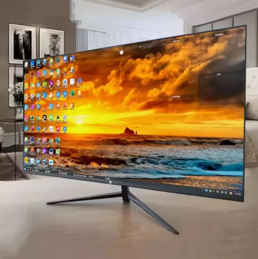 Computer Monitor27 Inches, LCD, Game Monitor, Curved Surface, Straight Face, Full HD, Desktop Computer Monitoring, 2K/4K Screen